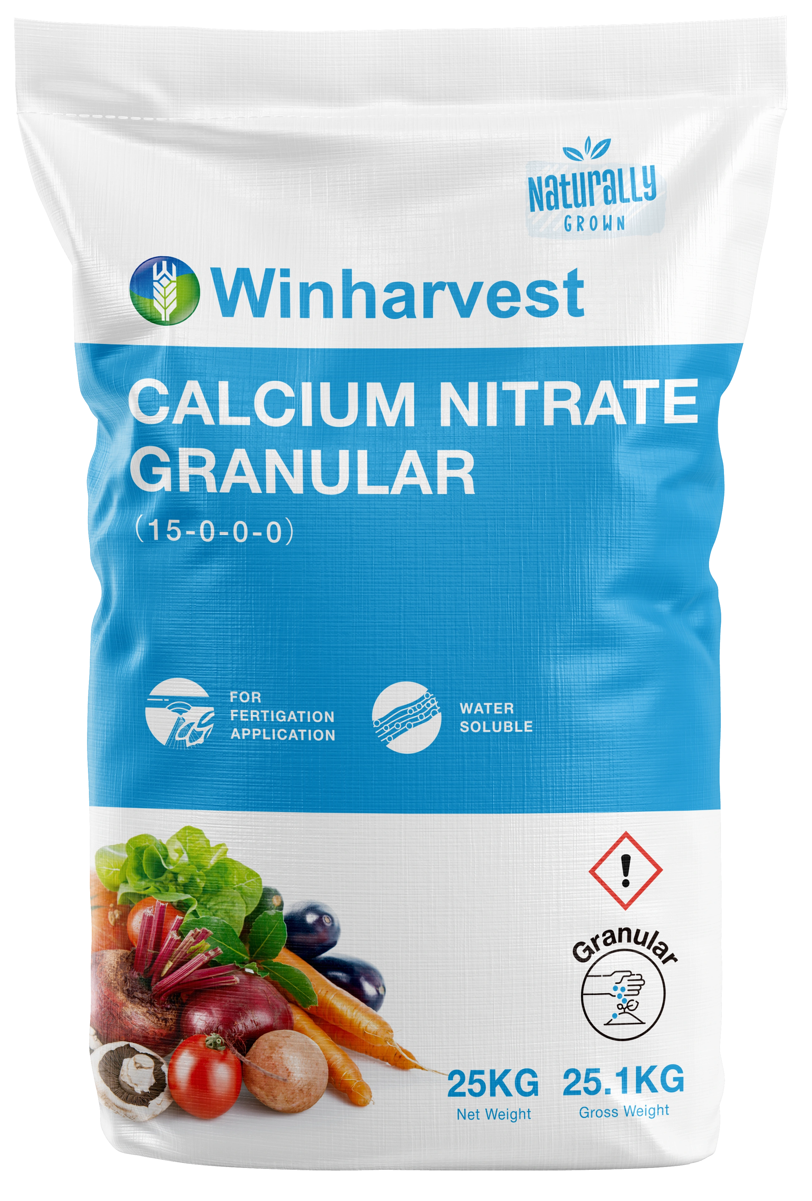 WinHarvest Calcium Nitrate Granular approved product packaging