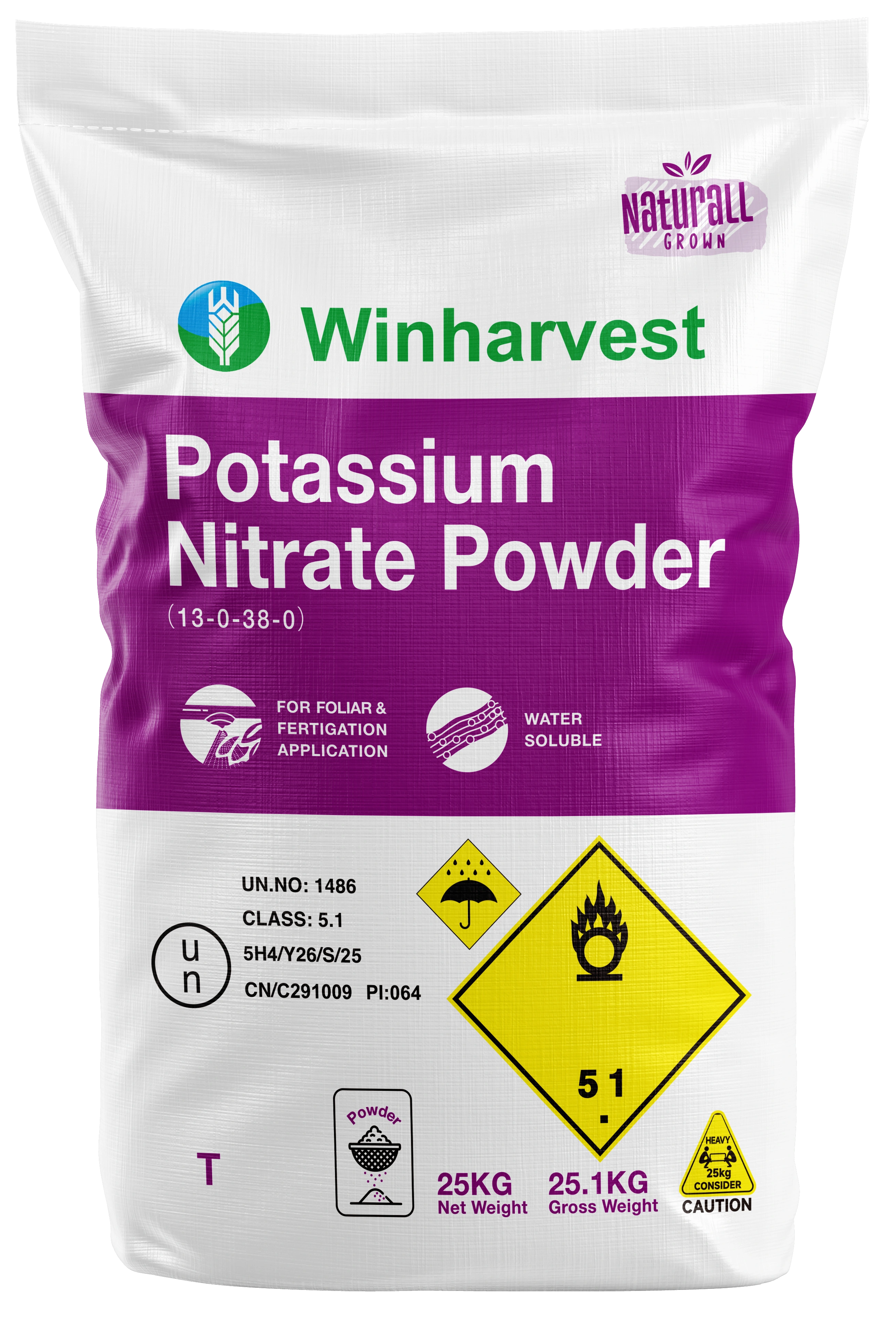 WinHarvest Potassium Nitrate Powder approved product packaging