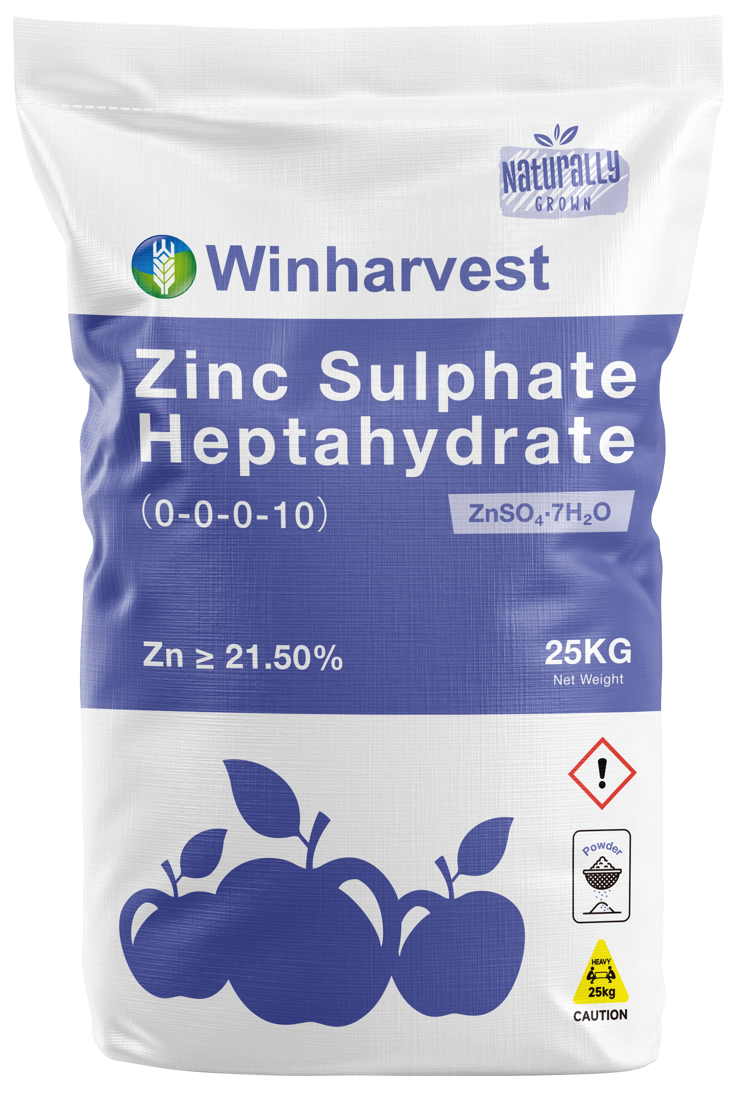 WinHarvest Zinc Sulphate Heptahydrate approved product packaging